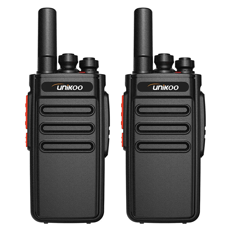 UNIKOO UK231S Walkie Talkie 2 pcs Mini Handheld Two Way Radio Portable Communication Equipment PTT Radio for Camping