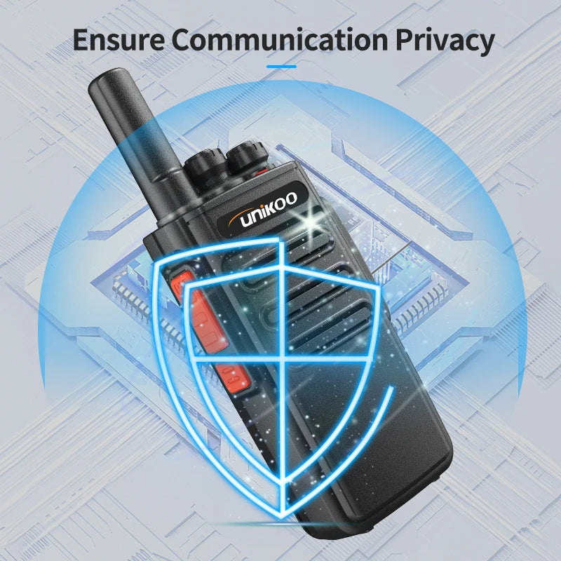UNIKOO UK231S Walkie Talkie 2 pcs Mini Handheld Two Way Radio Portable Communication Equipment PTT Radio for Camping