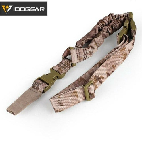 Tactical Single Point Sling Bungee Adjustable Quick Detachable Hook