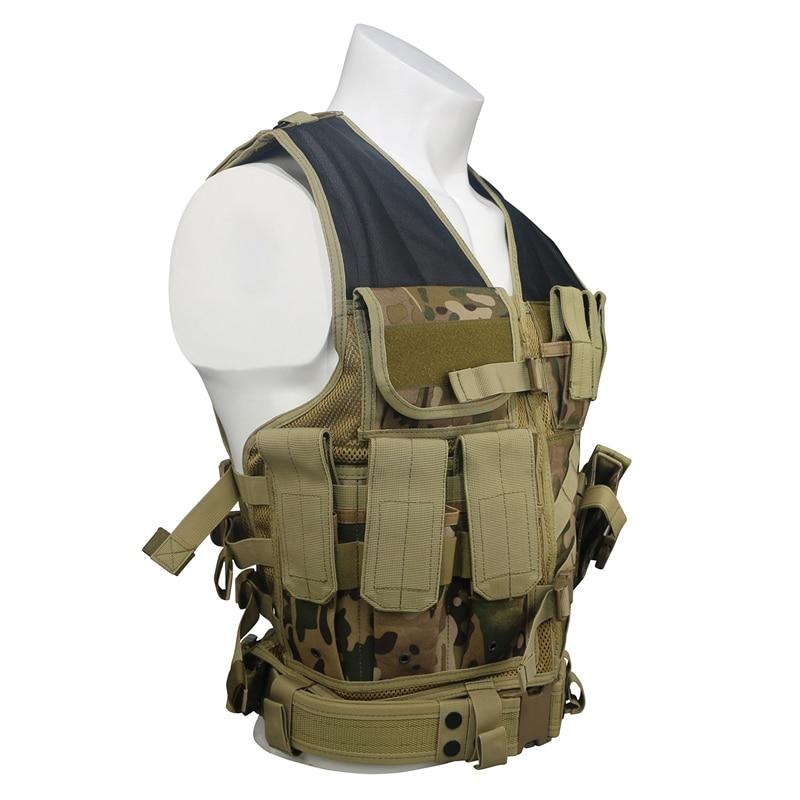 Molle Tactical Army Vest Armor Plate Tactical Airsoft Carrier Vest CP