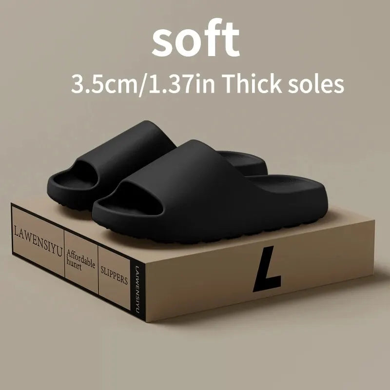 Fashion Women Slippers Summer Flat Lightweight EVA Home Bathroom Slippers Comfort Massage Couples Indoor Slides Shower Shoes