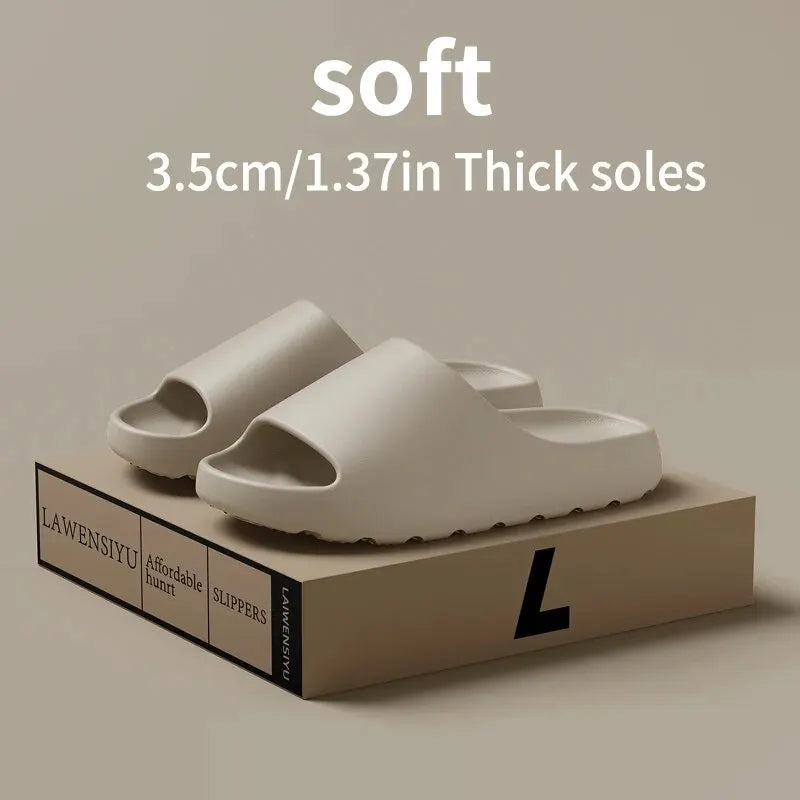 Fashion Women Slippers Summer Flat Lightweight EVA Home Bathroom Slippers Comfort Massage Couples Indoor Slides Shower Shoes