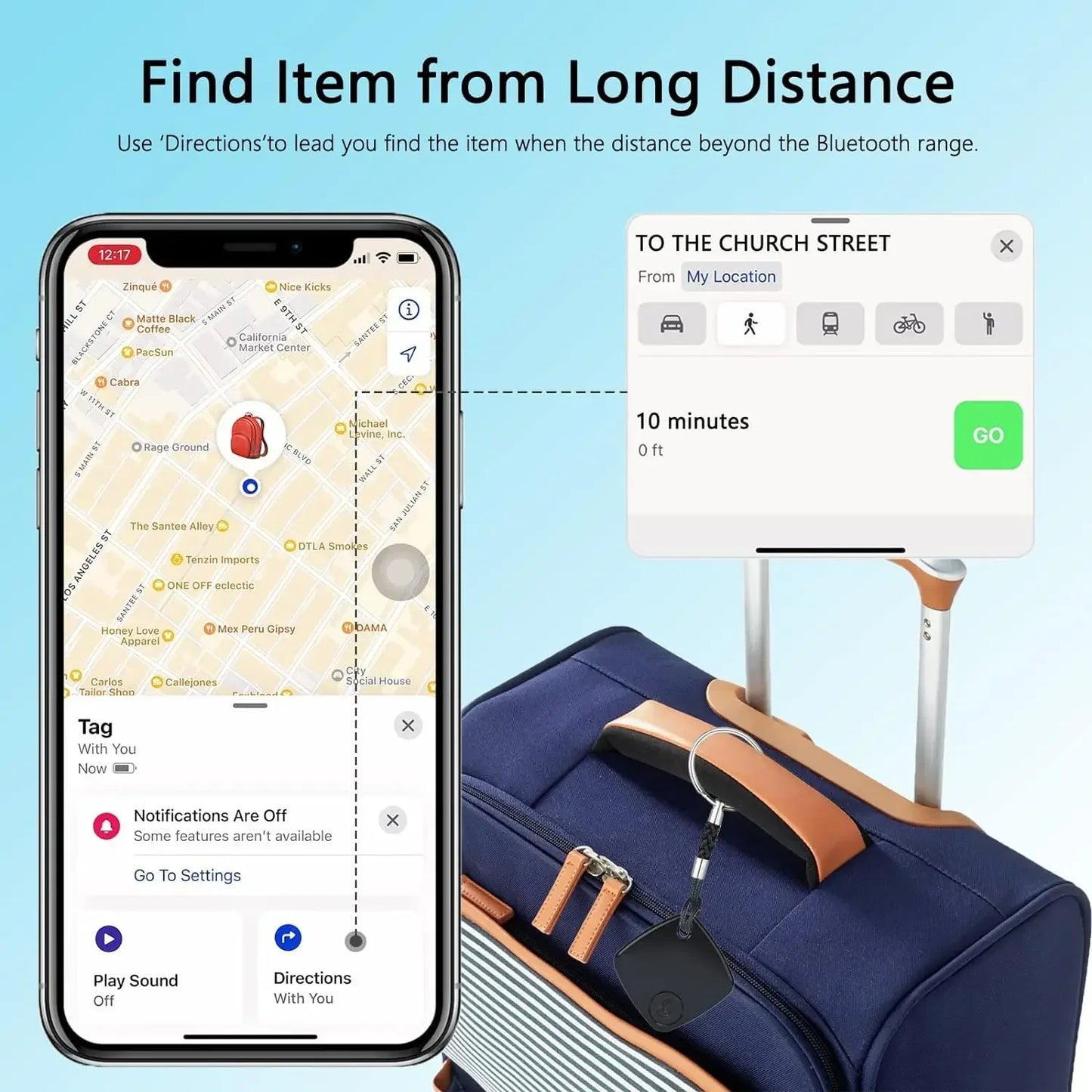 Mini Smart GPS Tracker Wireless Anti-Lose Reminder Device SmartTag for Apple Find My APP Key Kids Finder Locator