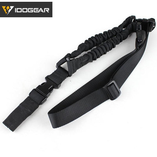Tactical Single Point Sling Bungee Adjustable Quick Detachable Hook