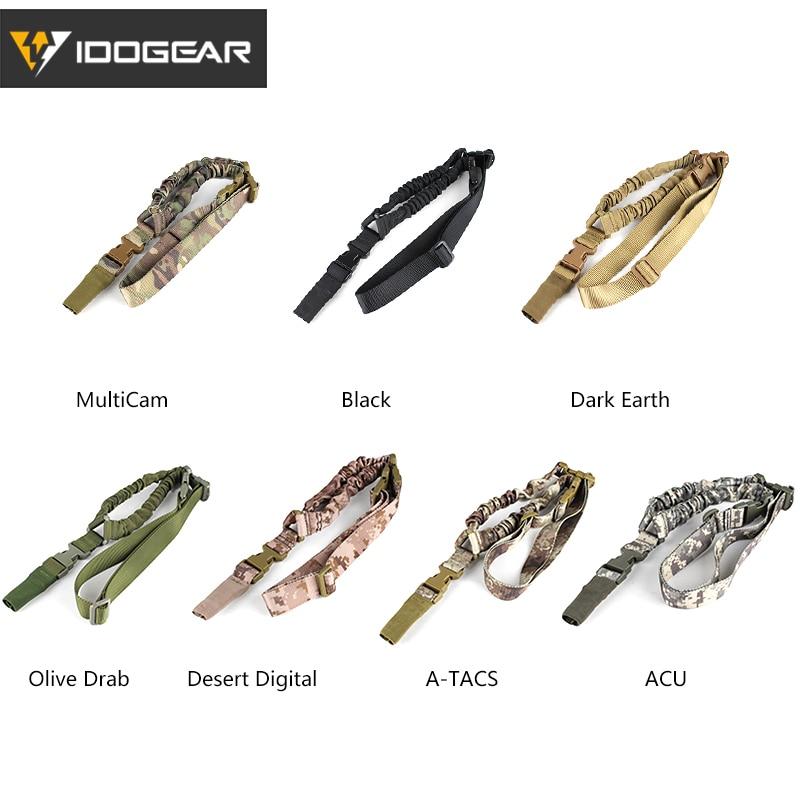 Tactical Single Point Sling Bungee Adjustable Quick Detachable Hook